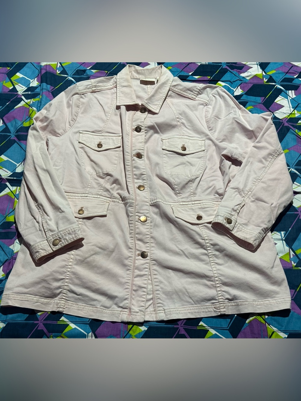 Chico's Light Pink Jean Jacket